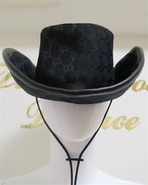 gucci cowboy hat men's|white double chain cowboy hat.